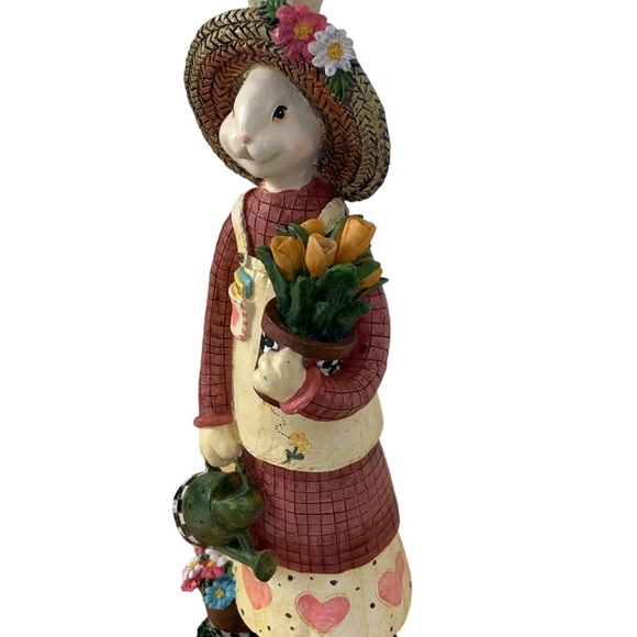 Vintage Easter country cottage core bunny - Picture 3 of 7